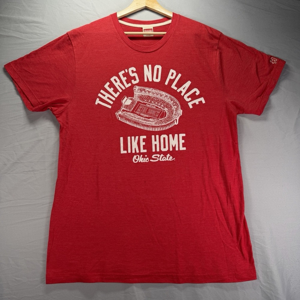 Homage Ohio State Buckeyes Shirt Mens XL (Fits Large) Red The Shoe Soft Stadium - Picture 2 of 8